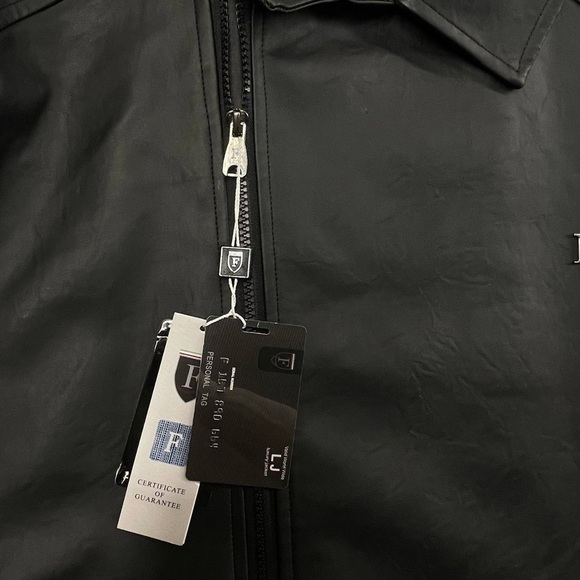 Leggi Tutto F Collection Biker Leather Jacket Men XXL Motorcyclist NWT Gorpcore - Picture 11 of 16